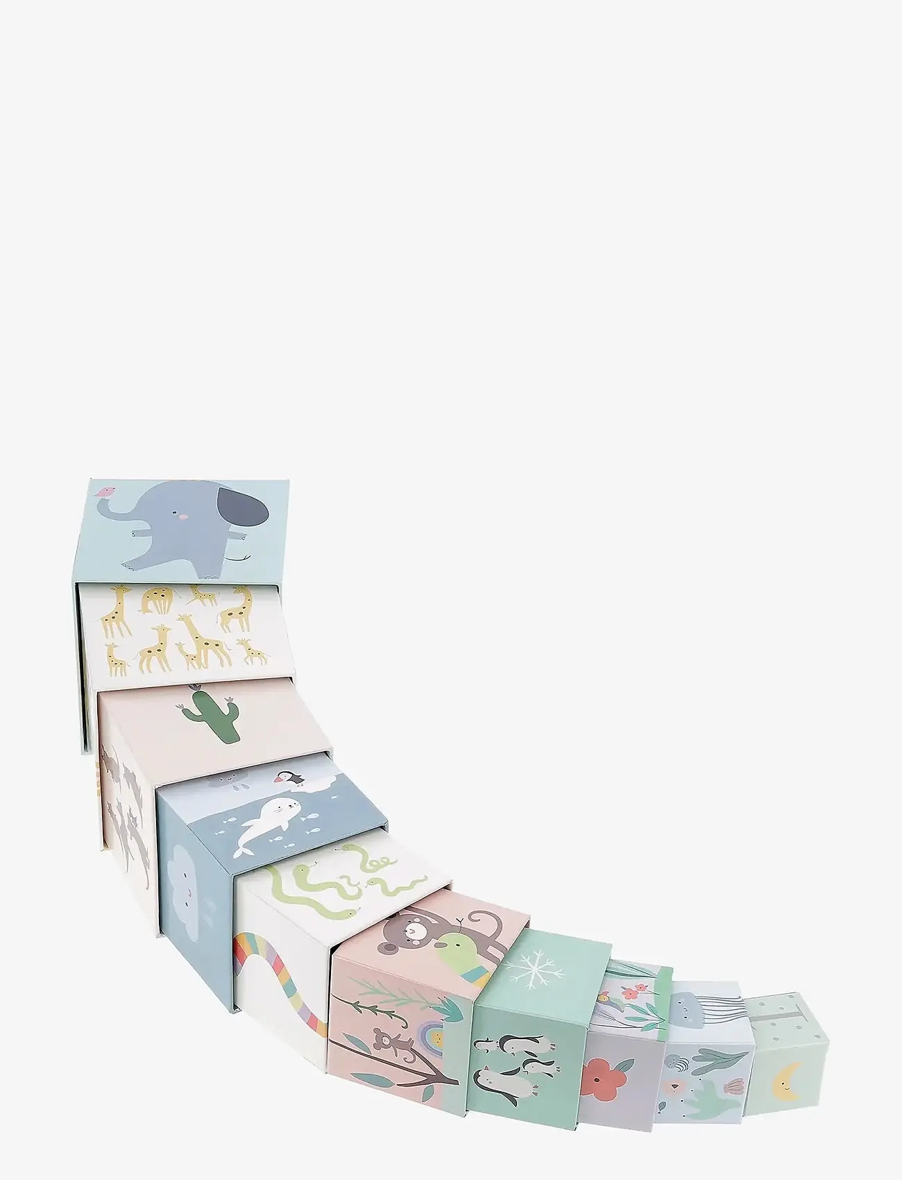 Vilac - Nesting Cubes - Animals by Sarah Betz - staflanlegir kubbar - multi - 2