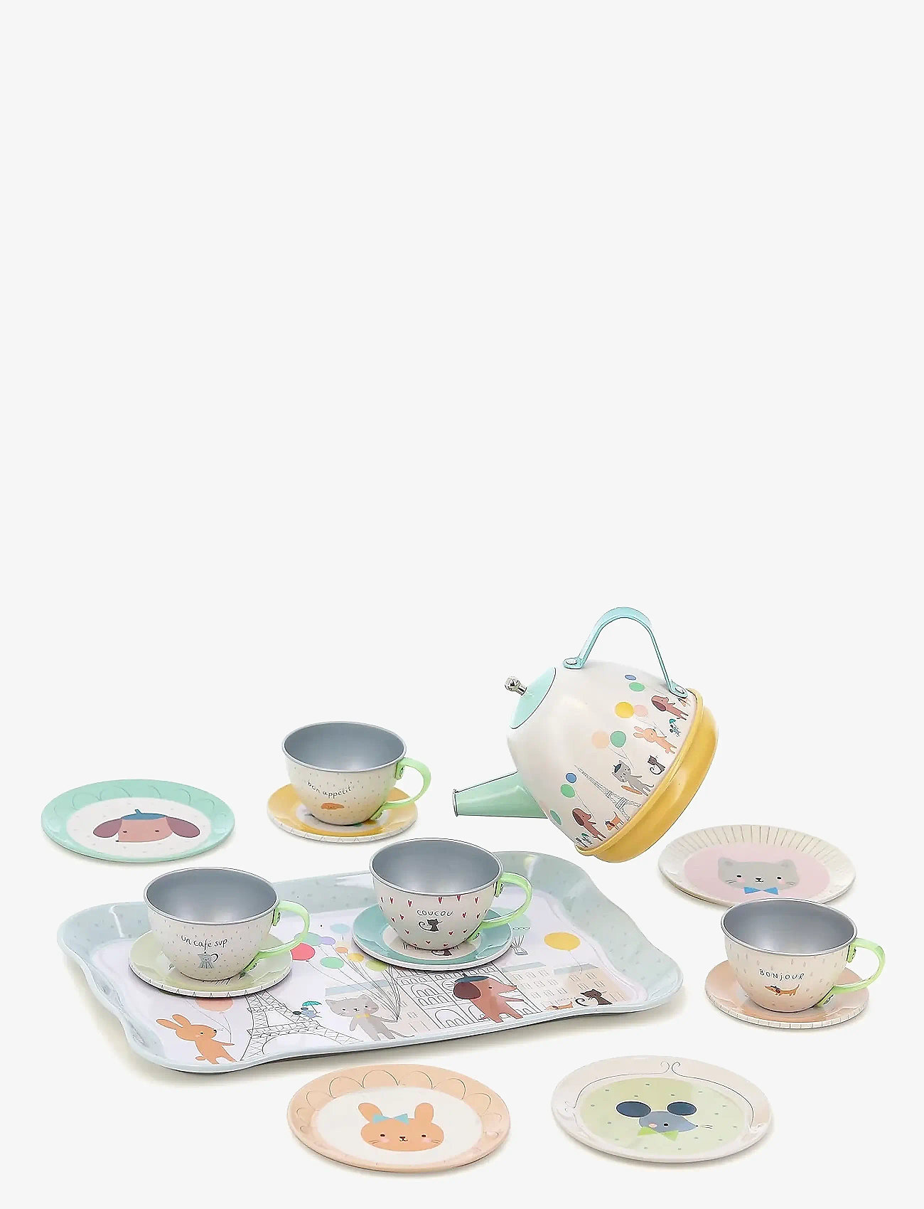 Vilac - Musical Tea Set - Paris by Sarah Betz - kaffesæt & tesæt - multi - 1