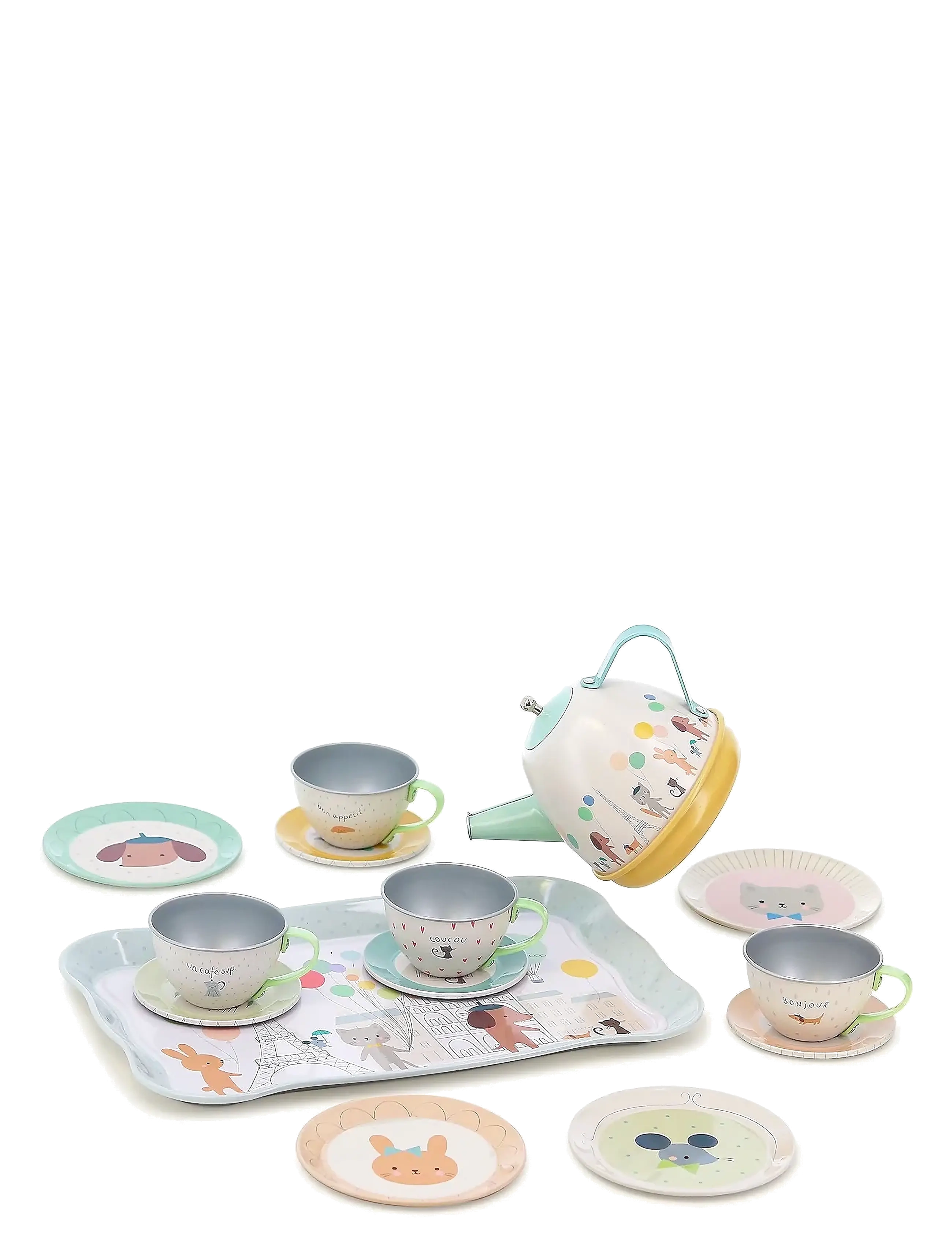 Musical Tea Set - Paris by Sarah Betz - MULTI