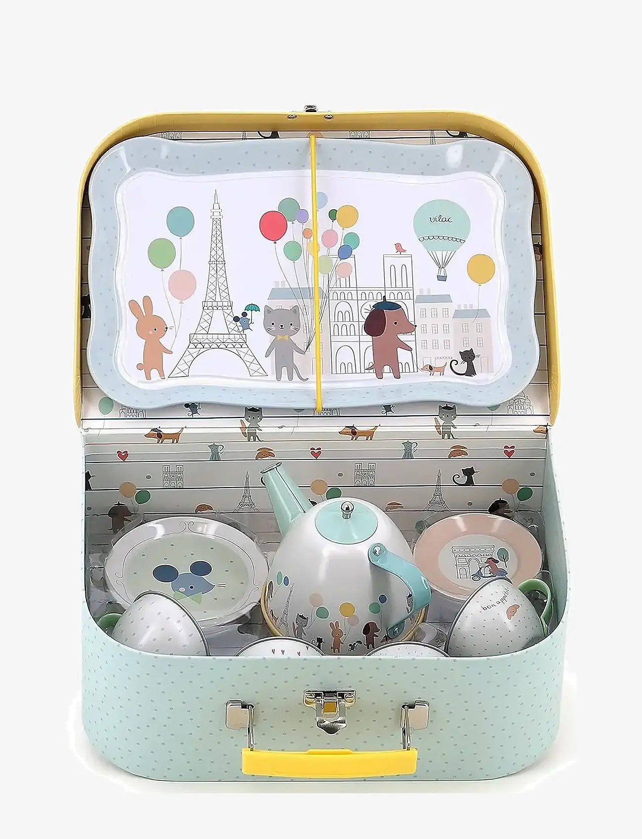 Vilac - Musical Tea Set - Paris by Sarah Betz - kaffesæt & tesæt - multi - 4