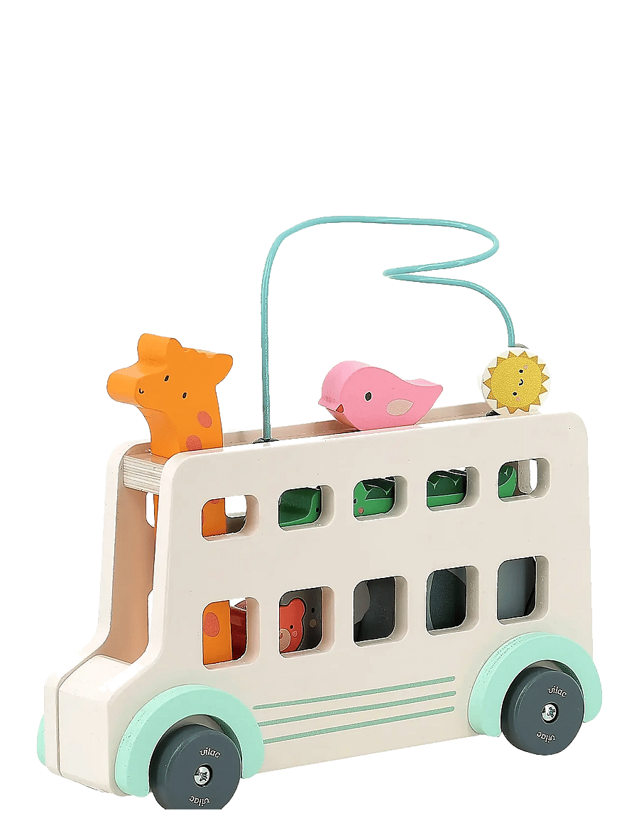Vilac - Activity Toy - Animals Bus by Sarah Betz - interaktiivsed mänguasjad - nature - 2