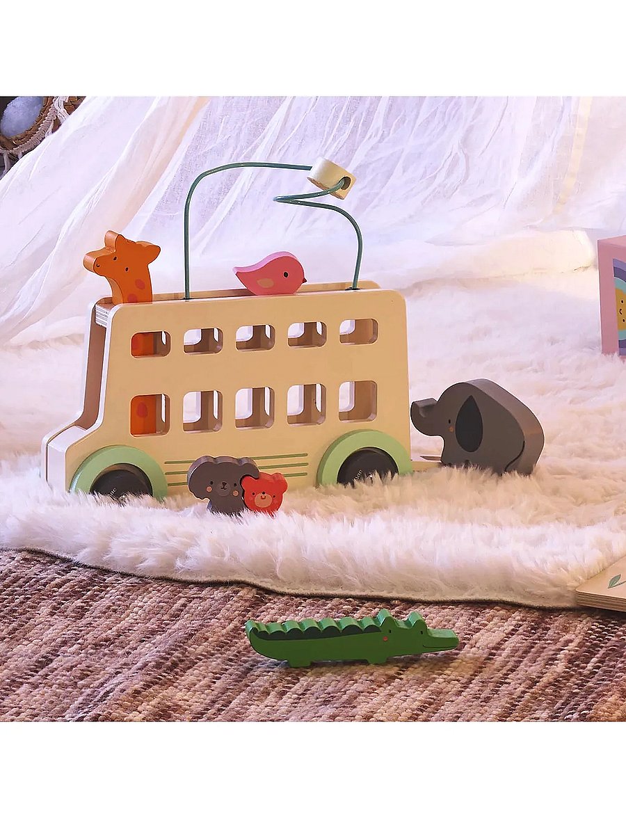 Vilac - Activity Toy - Animals Bus by Sarah Betz - interaktiivsed mänguasjad - nature - 0
