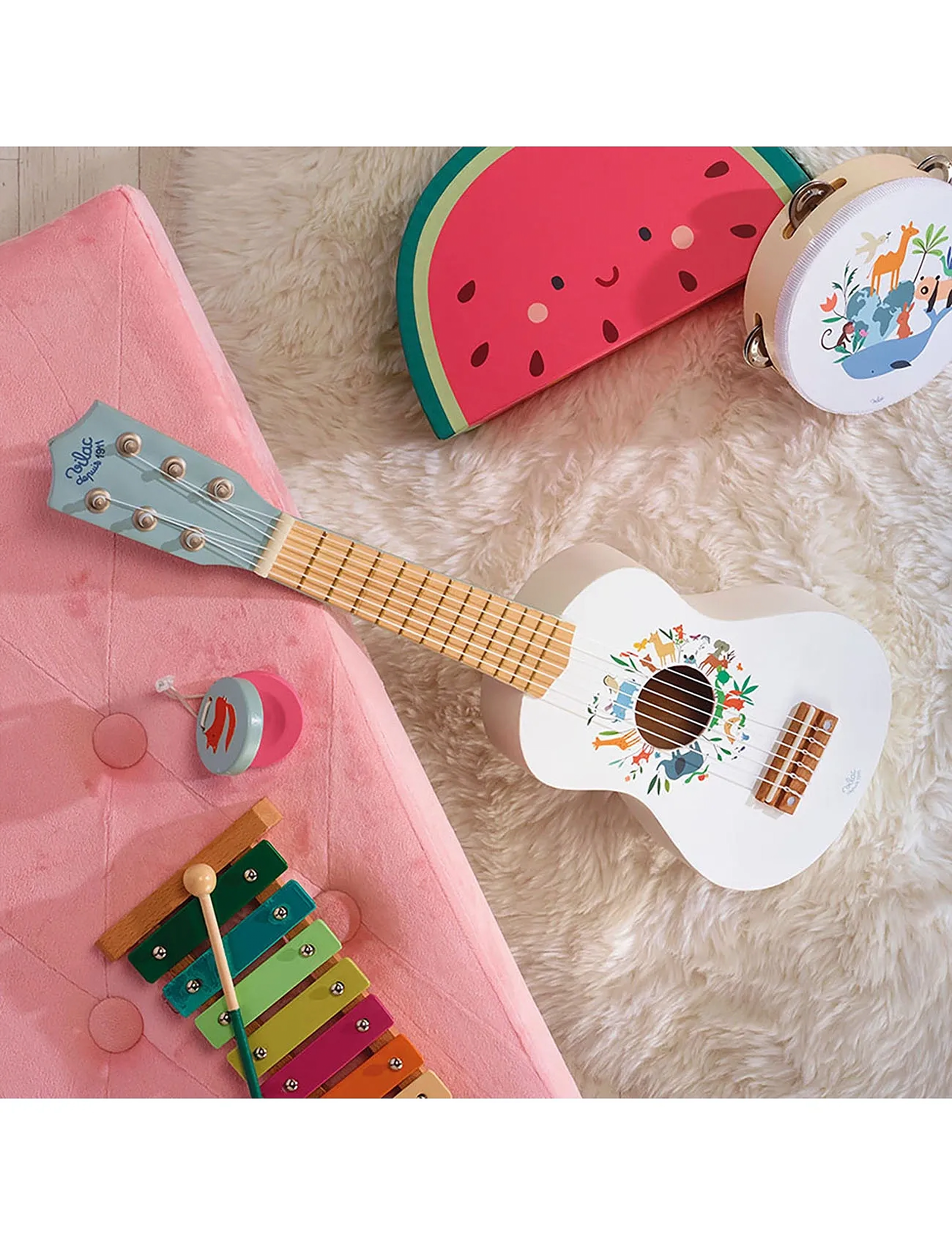Vilac Guitar White, One Size, Spielzeug, Weiß - Musical Instruments, Kinder