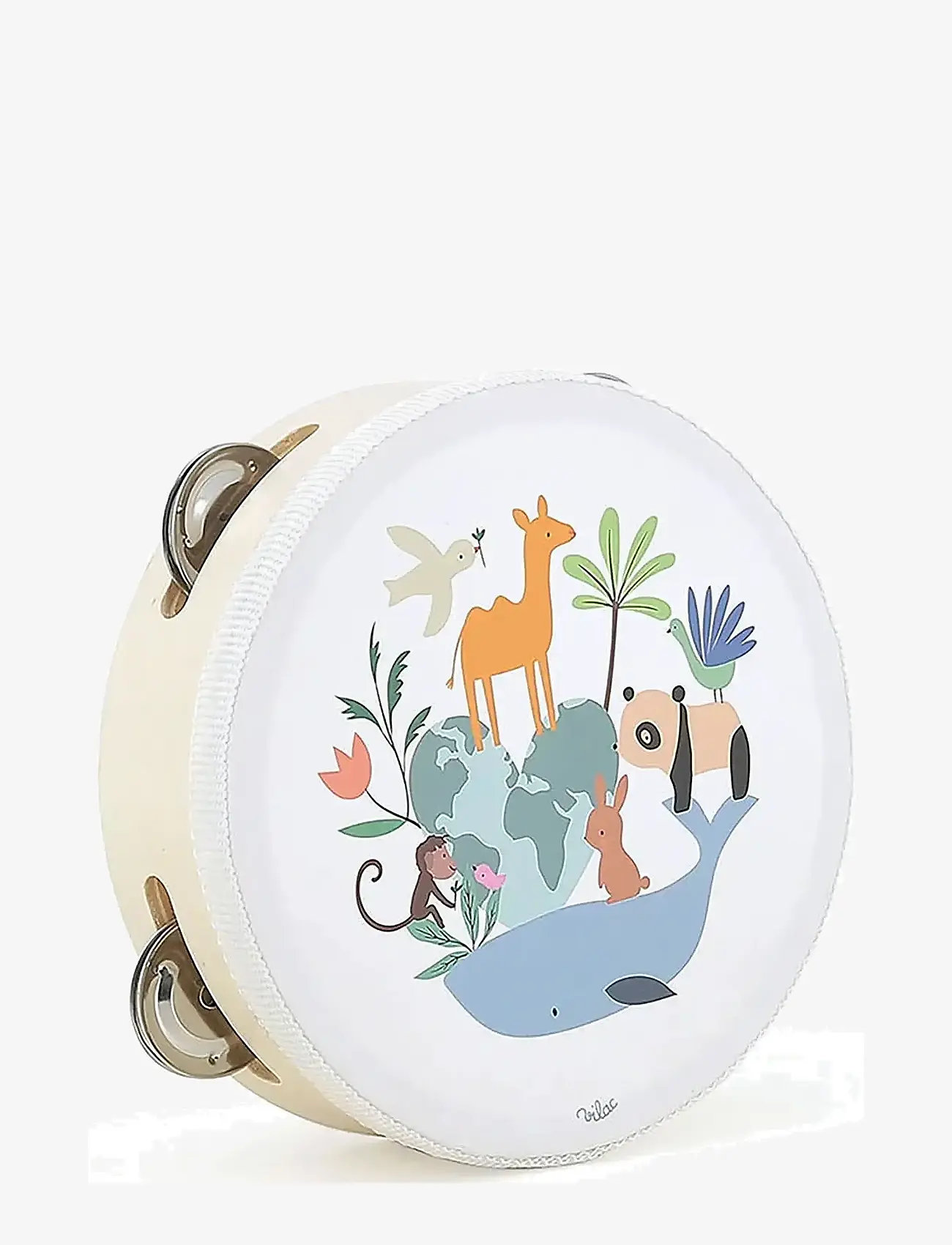 Vilac - Tambourine by Sarah Betz - musikinstrumenter - white - 1