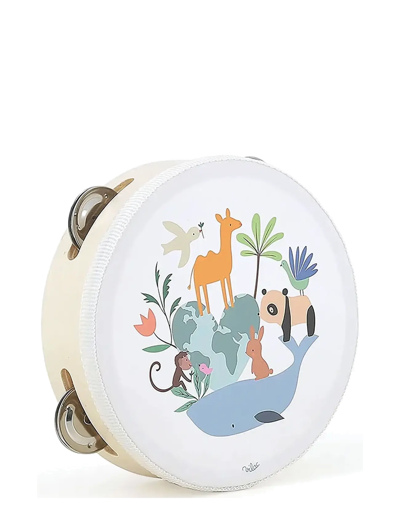 Vilac Tambourine by Sarah Betz - Muzikos instrumentai - WHITE / multi
