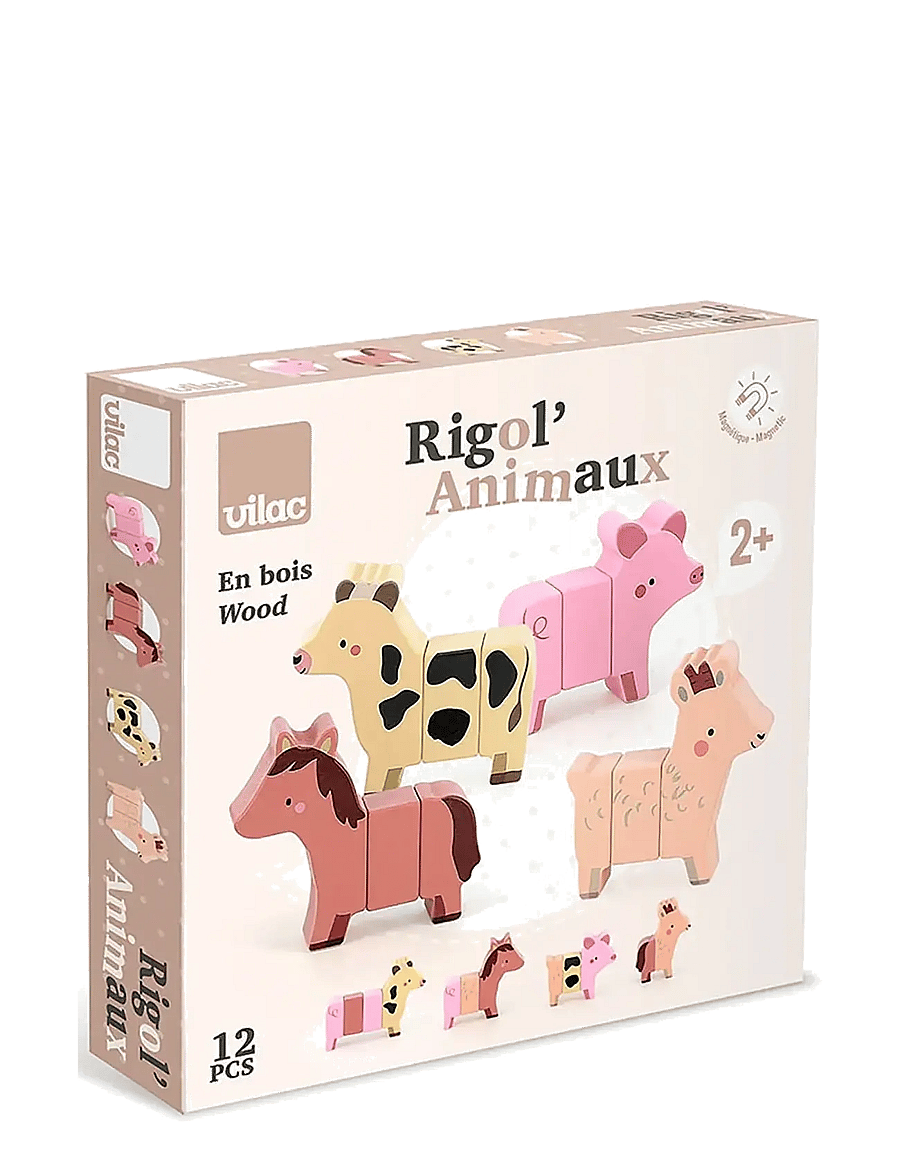 Vilac - Magnetic Animals 12 Pcs - loomad - multi - 2