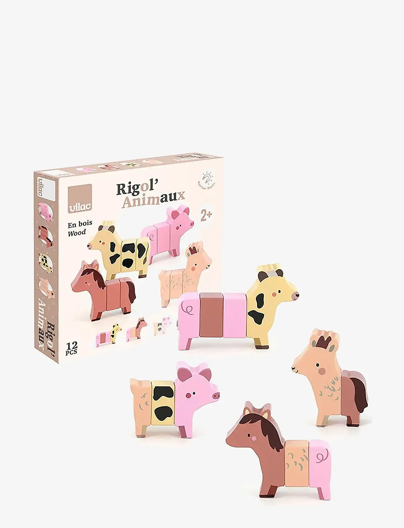 Vilac - Magnetic Animals 12 Pcs - animals - multi - 4