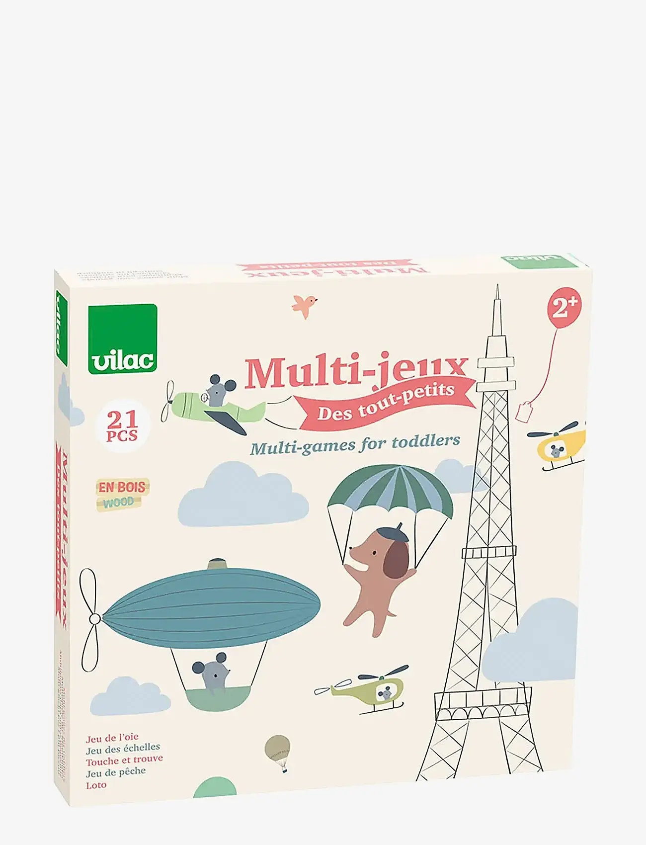 Vilac - 4 Games for Toddlers - Þroskaspil - multi - 2