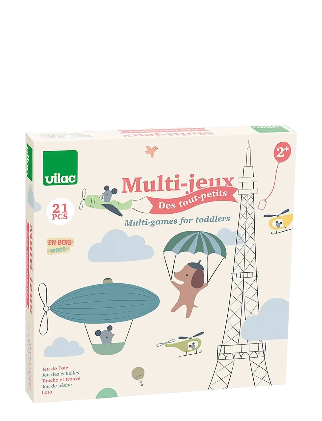 Vilac - 4 Games for Toddlers - Õpetlikud mängud - multi - 2