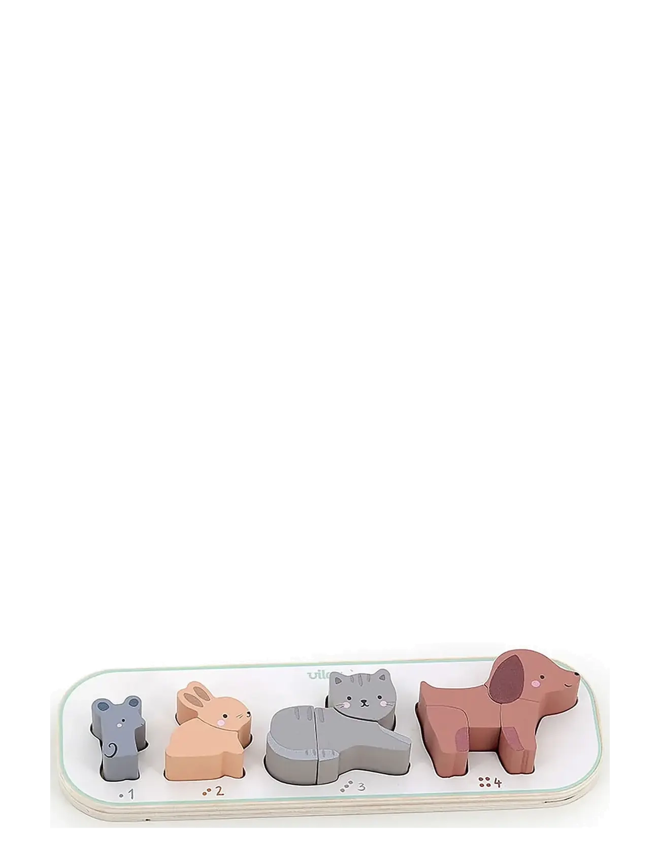 Vilac Puzzle 10 pcs - Four Animals - Eläimet - MULTI / multi