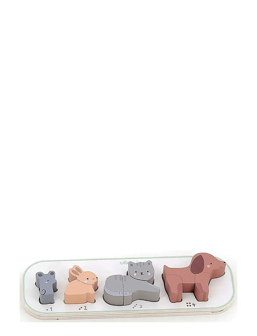 Vilac - Puzzle 10 pcs - Four Animals - loomad - multi - 1
