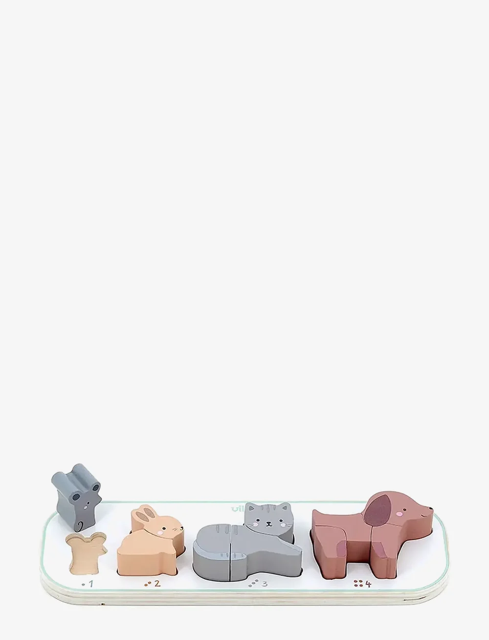 Vilac - Puzzle 10 pcs - Four Animals - loomad - multi - 4