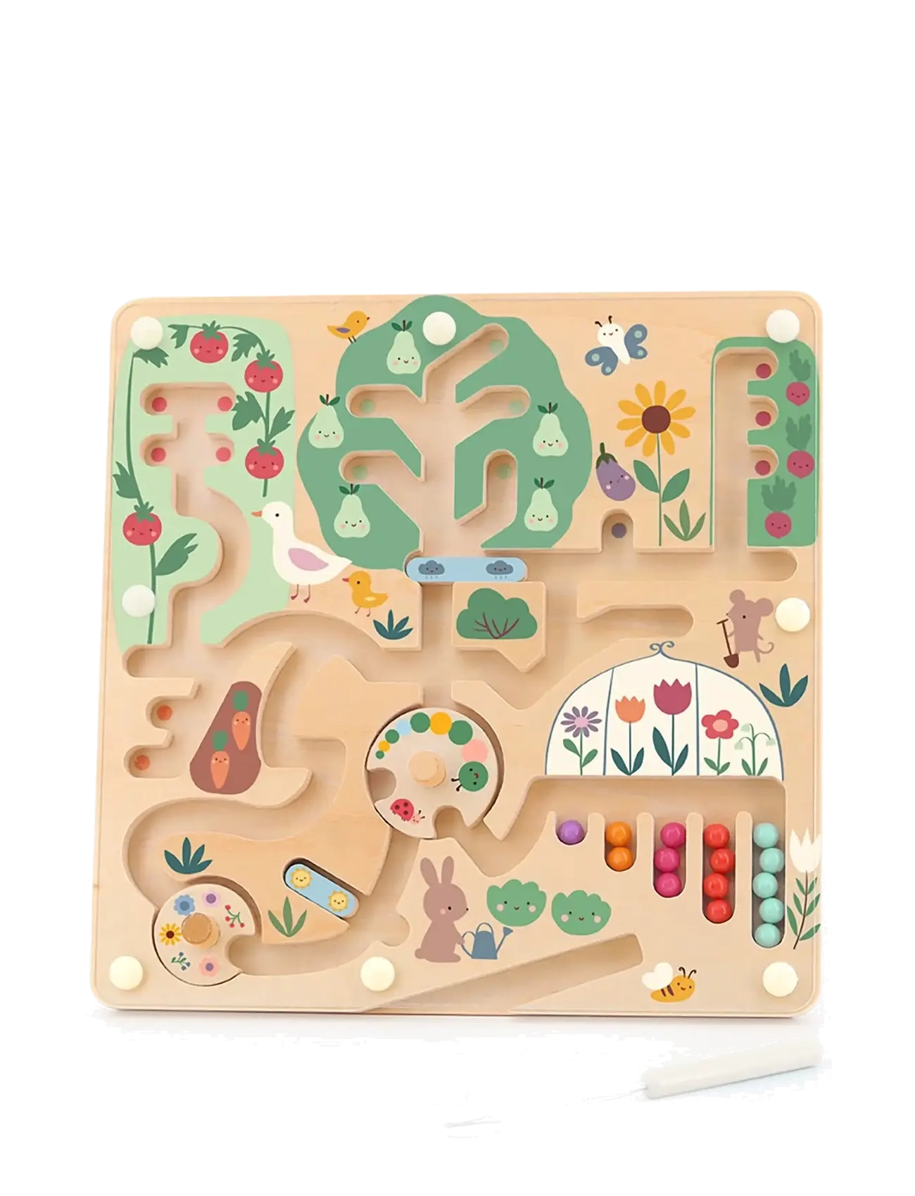 Vilac Magnetic Maze - Harvest in the Garden by Sarah Betz - Mänguasjad - MULTI / beige