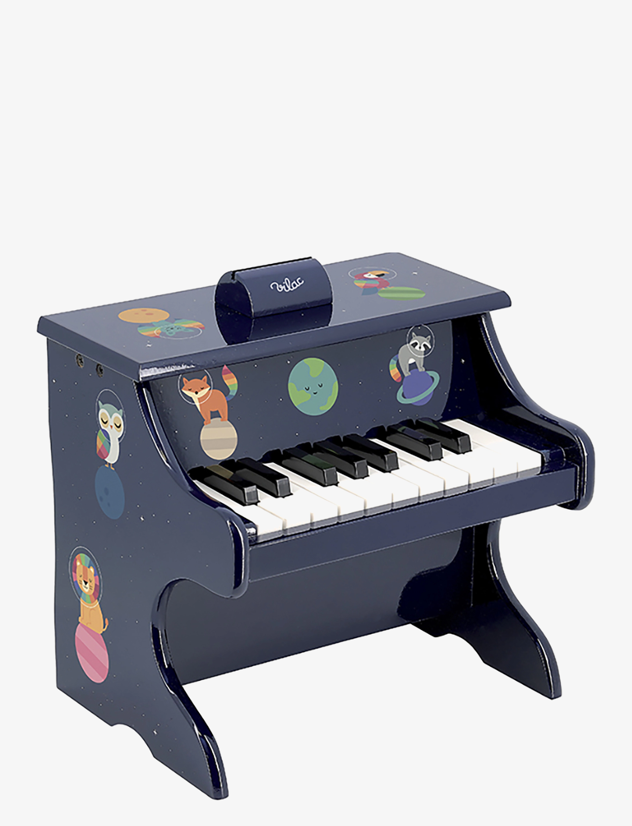 Vilac Piano - Rainbow by Andy Westface - Musikinstrument - DARK BLUE / navy