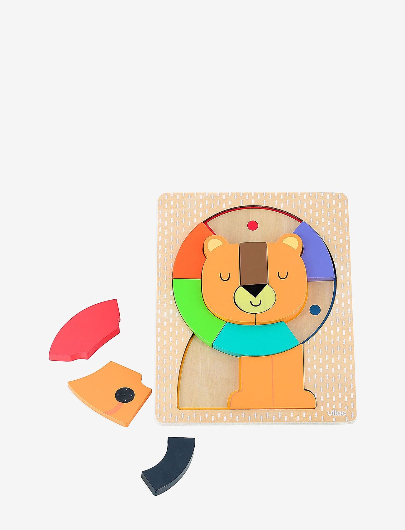 Vilac - Puzzle 17 pcs - Lion by Andy Westface - träpussel - rainbow - 1