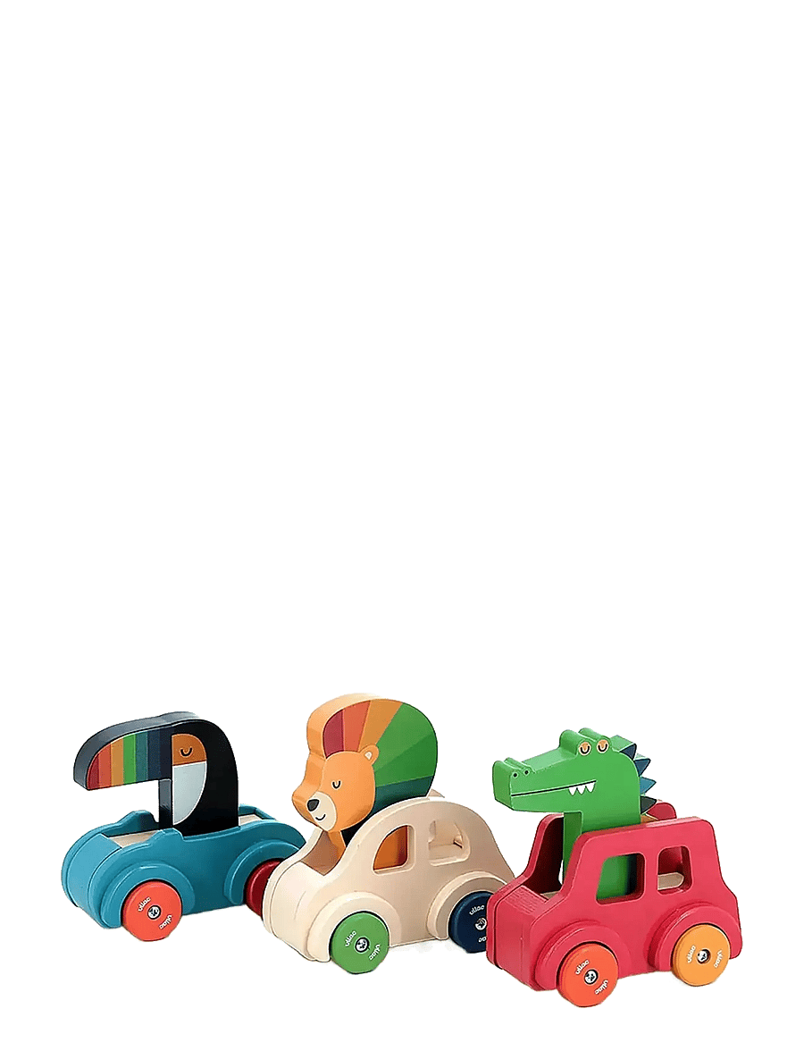 Vilac - Honking Car - Crocodile - mänguautod - red - 2