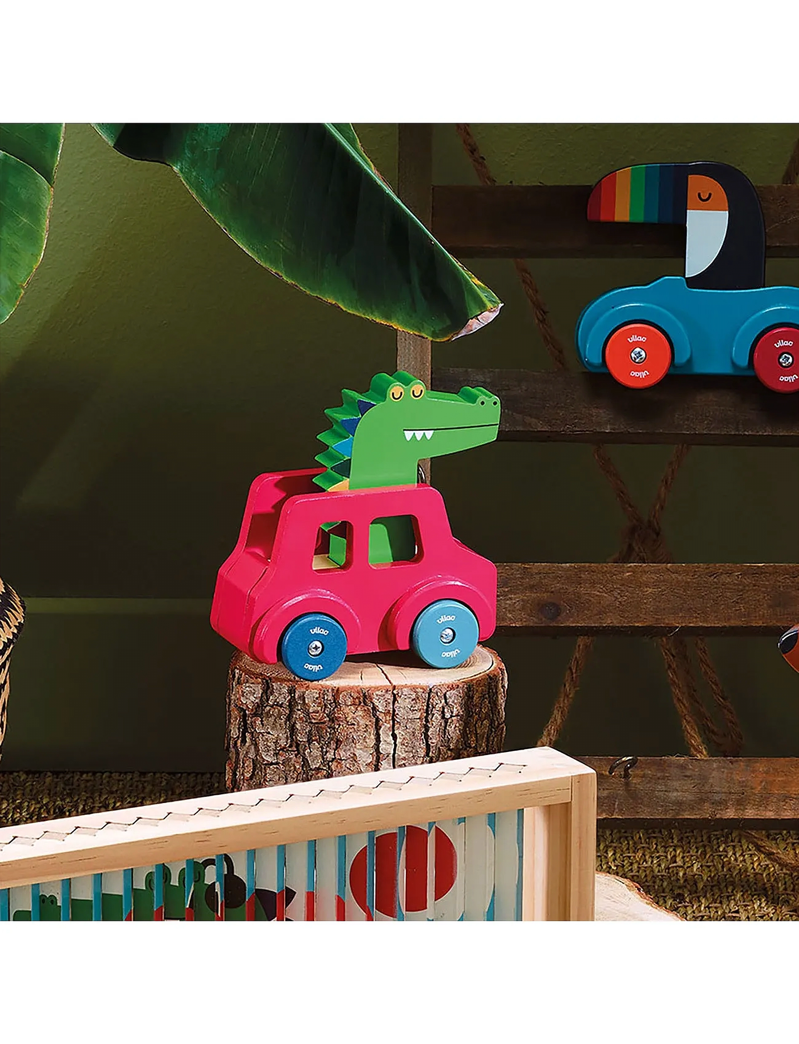 Vilac Honking Car Crocodile, One Size, Toy Cars, Mehrfarbig/gemustert - Other Kinder