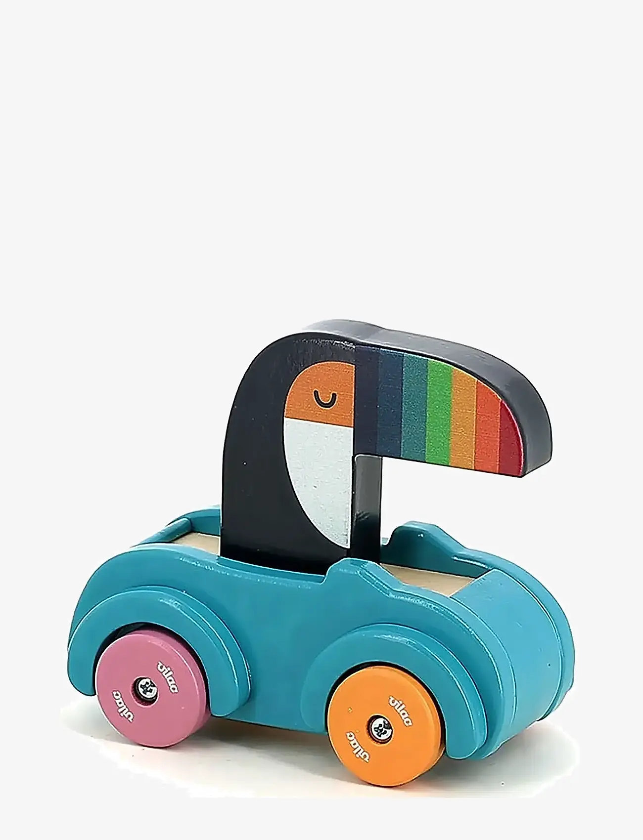 Vilac - Honking Car - Toucan - lekebiler - turquoise - 1