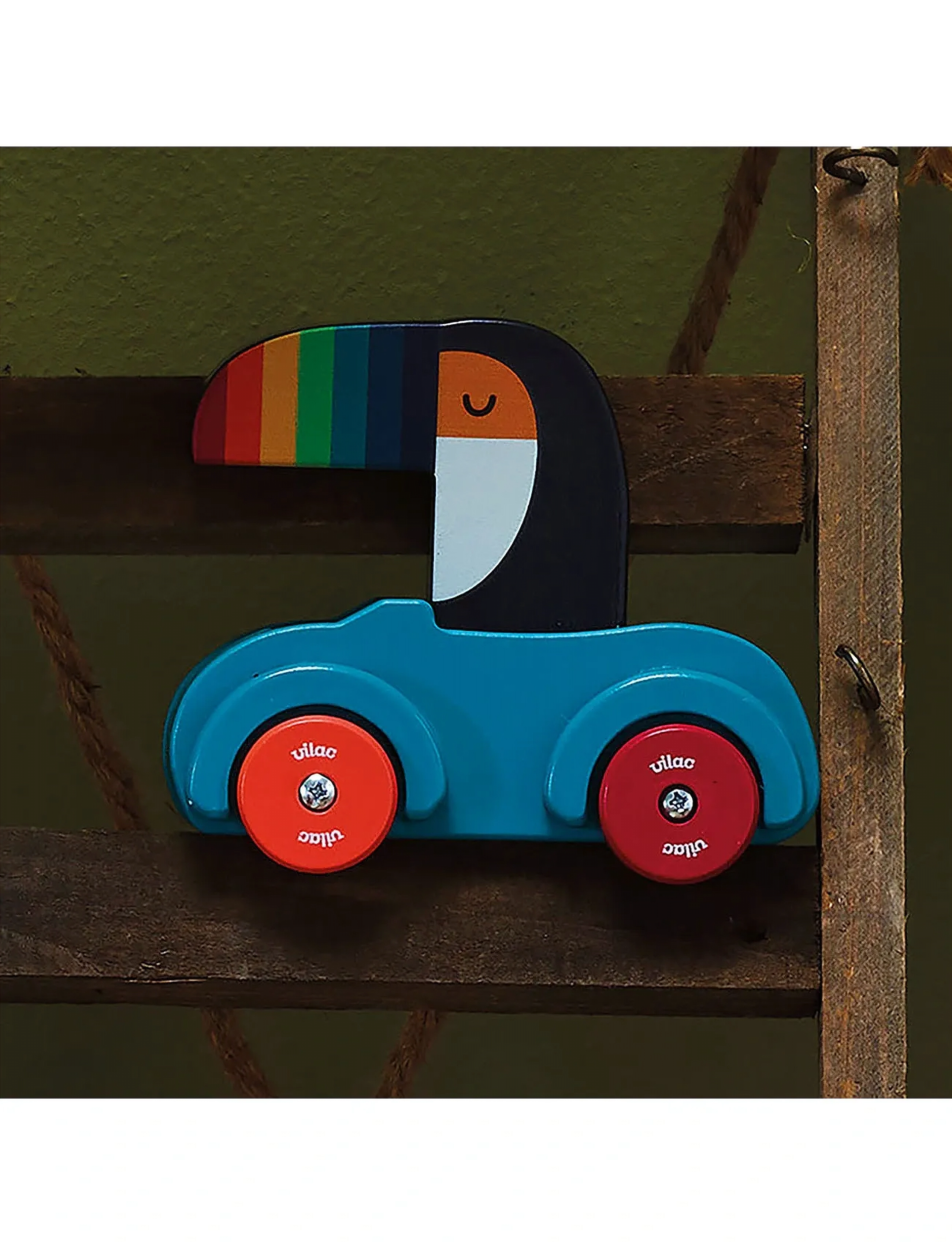 Vilac Honking Car Toucan, One Size, Toy Cars, Mehrfarbig/gemustert - Other Kinder
