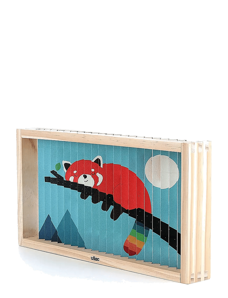 Vilac - Agamographic Puzzle 20 pcs - Animals - puidust pusled - multi - 3