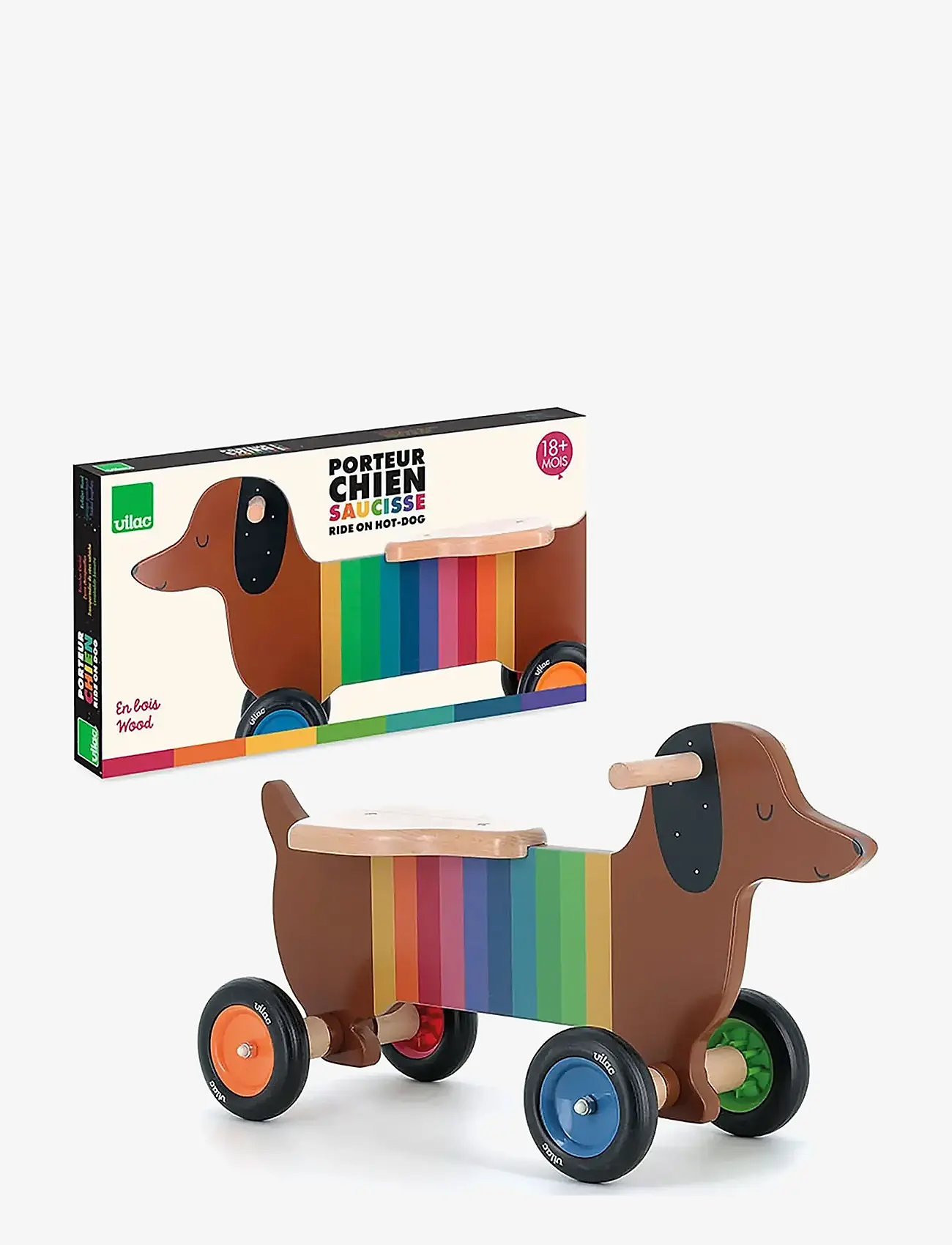 Vilac - Ride-On - Dachshund - ride on toys - brown - 3