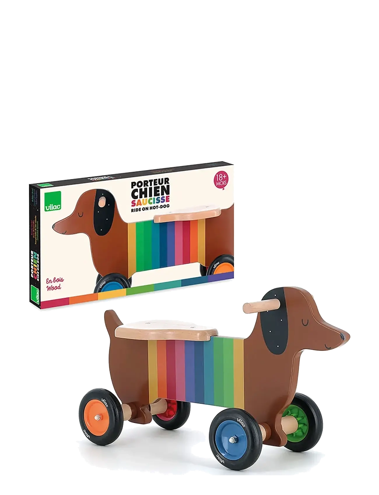 Vilac - Ride-On - Dachshund - brown - 3