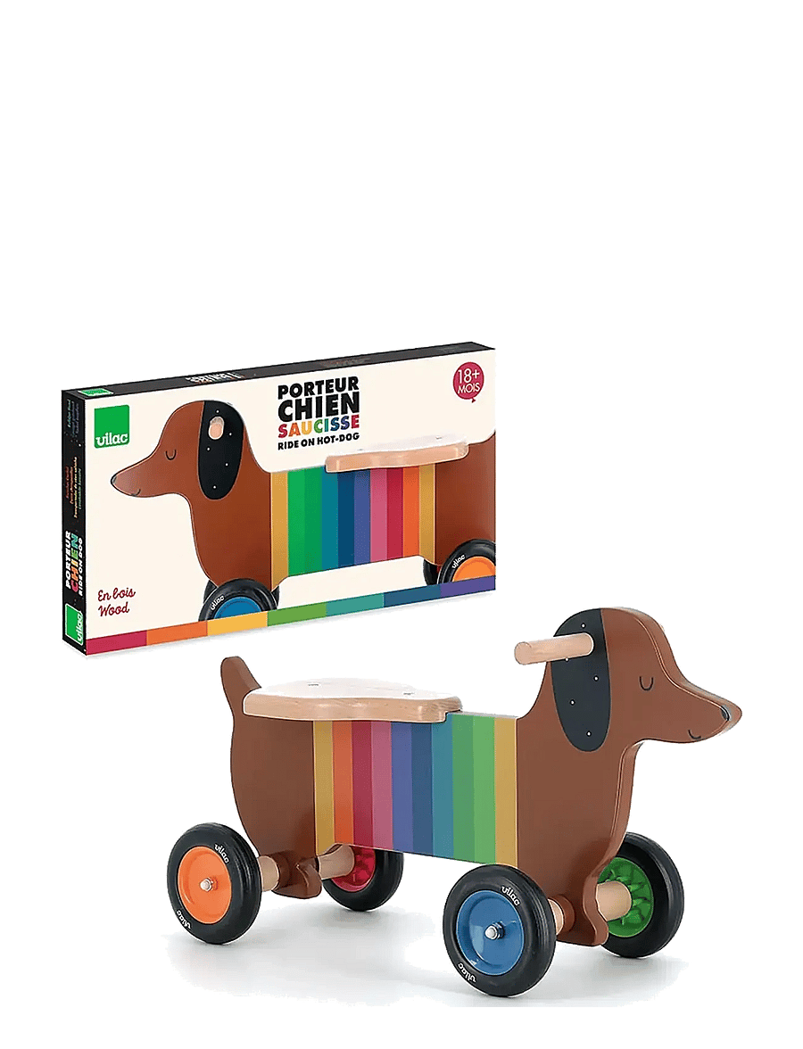 Vilac - Ride-On - Dachshund - aufsitzspielzeug - brown - 3