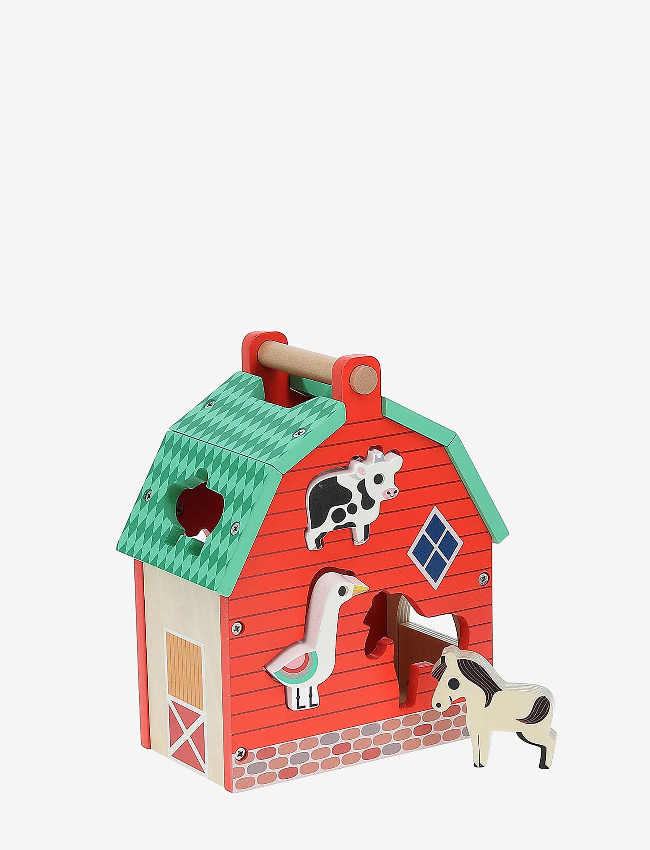 Vilac - Shape Sorter - My Nice Farm by Ingela P Arrhenius - trefigurer - red - 1