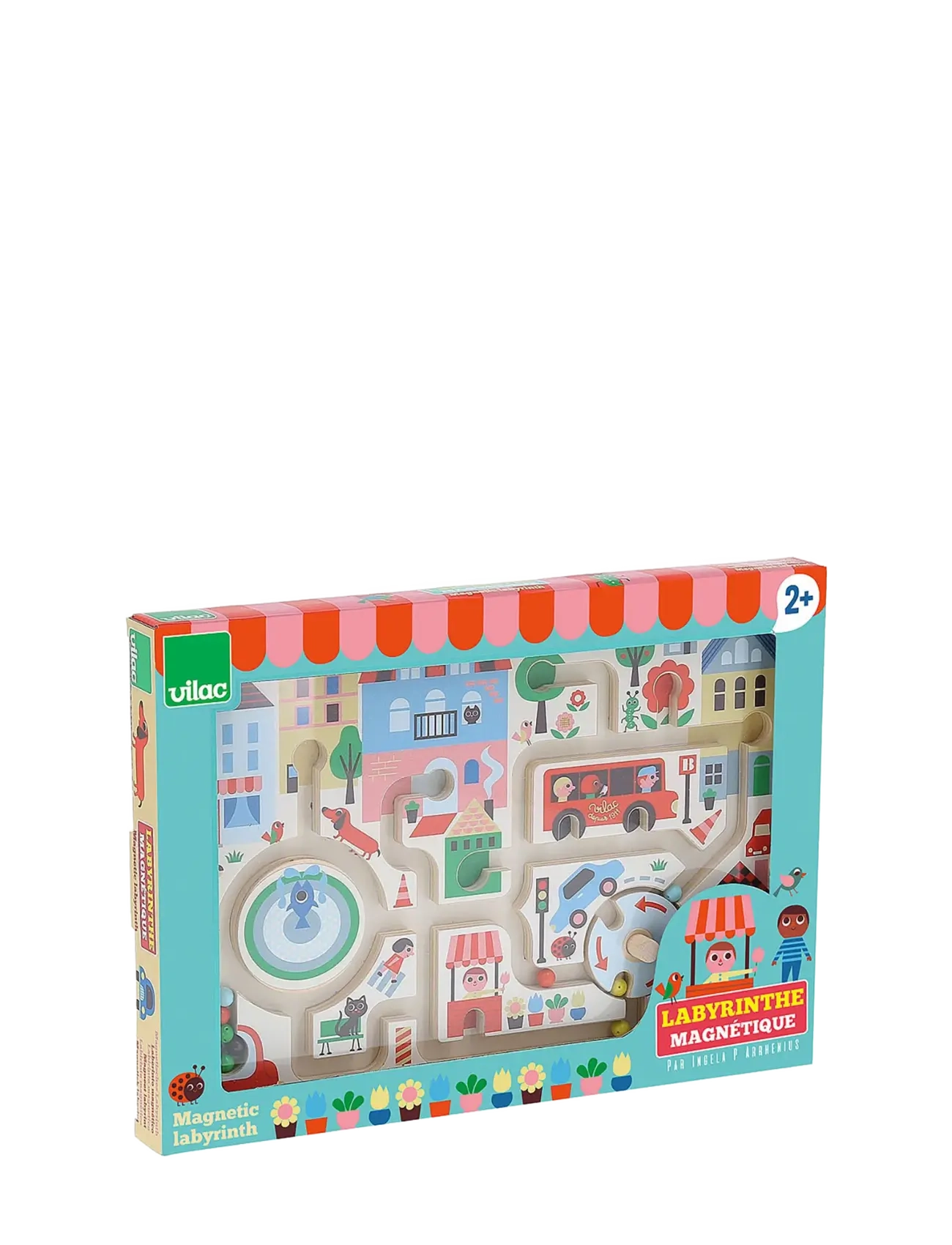 Vilac - Magnetic Maze - My Little Town by Ingela P Arrhenius - interaktivt legetøj - multi - 2