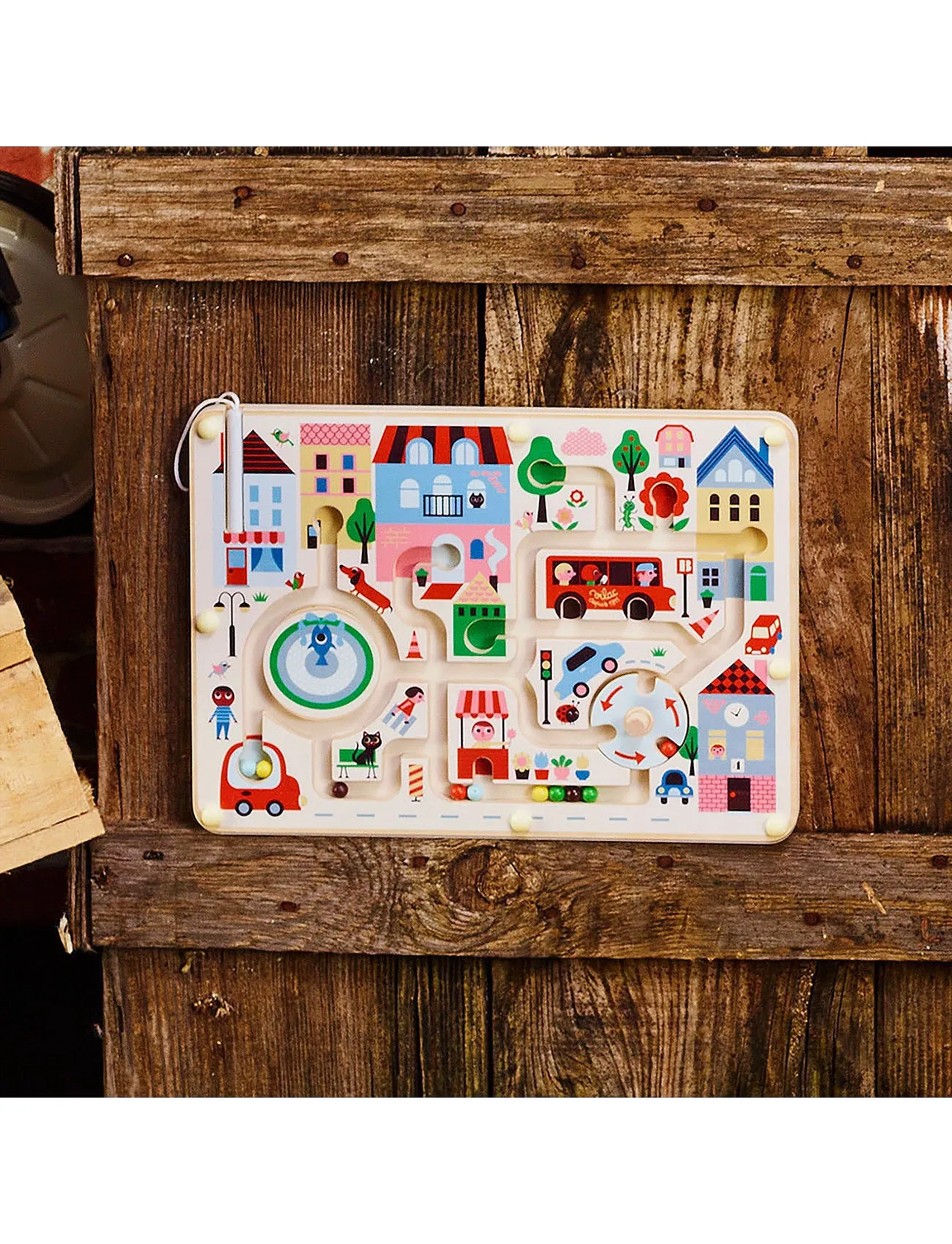 Vilac Magnetic Maze My Little Town By Ingela P Arrhenius, One Size, Educational Spielzeug, Mehrfarbig/gemustert - Interactive Kinder