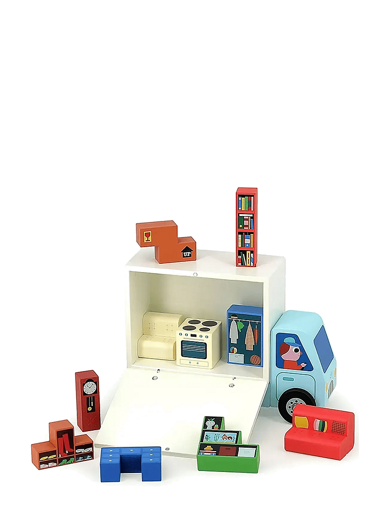 Vilac - Logic Game 19 pcs - Moving Van - torniklotsid - multi - 0