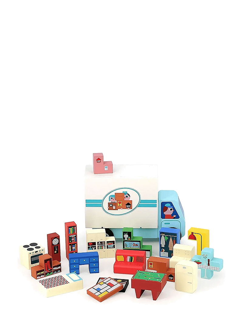 Vilac - Logic Game 19 pcs - Moving Van - torniklotsid - multi - 2