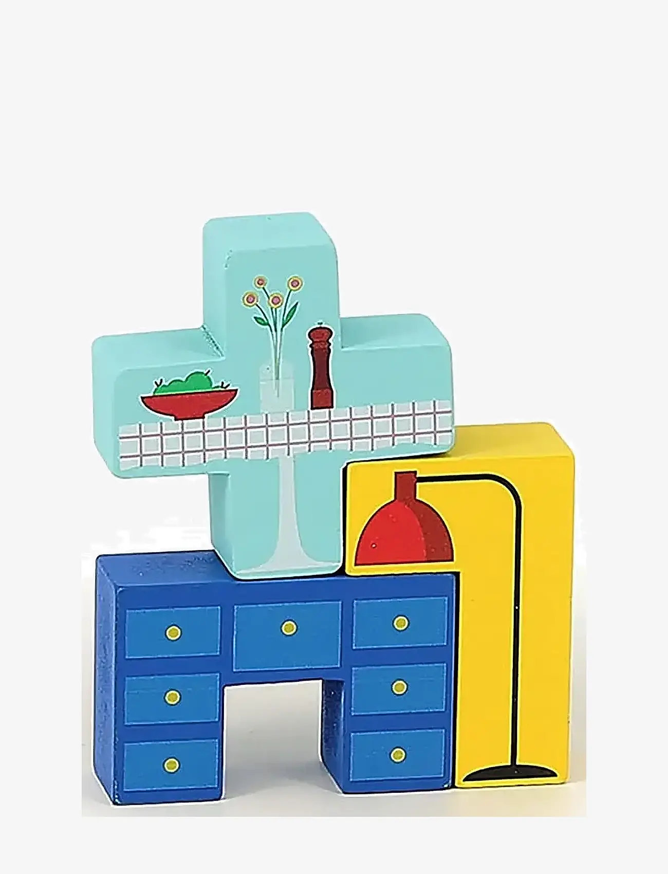 Vilac - Logic Game 19 pcs - Moving Van - stackable blocks - multi - 3