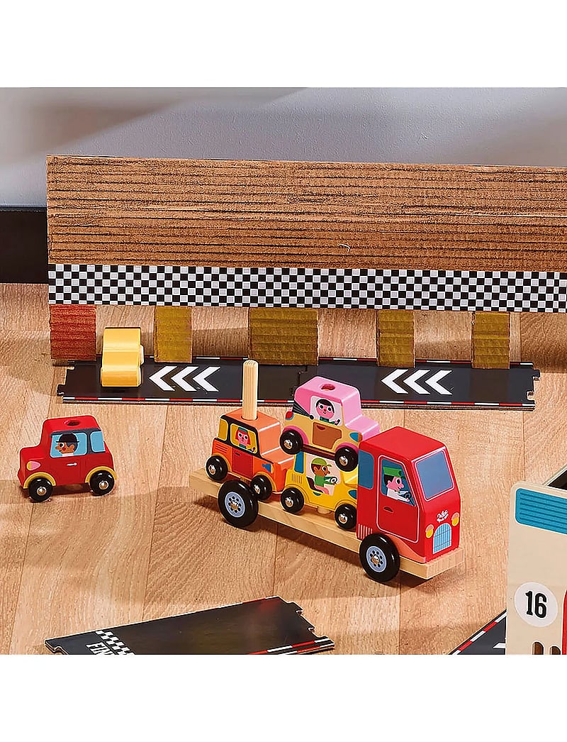 Vilac - Truck with Trailer and Stacking Cars - torniklotsid - multi - 0