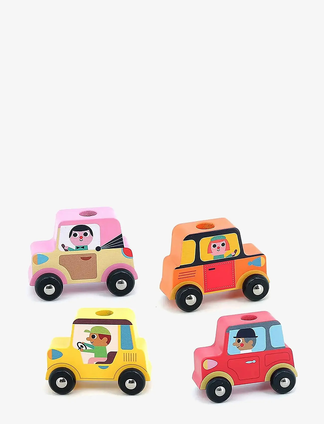 Vilac - Truck with Trailer and Stacking Cars - torniklotsid - multi - 3