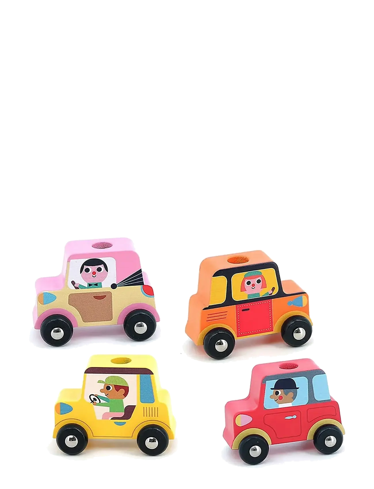 Vilac - Truck with Trailer and Stacking Cars - staflanlegir kubbar - multi - 3