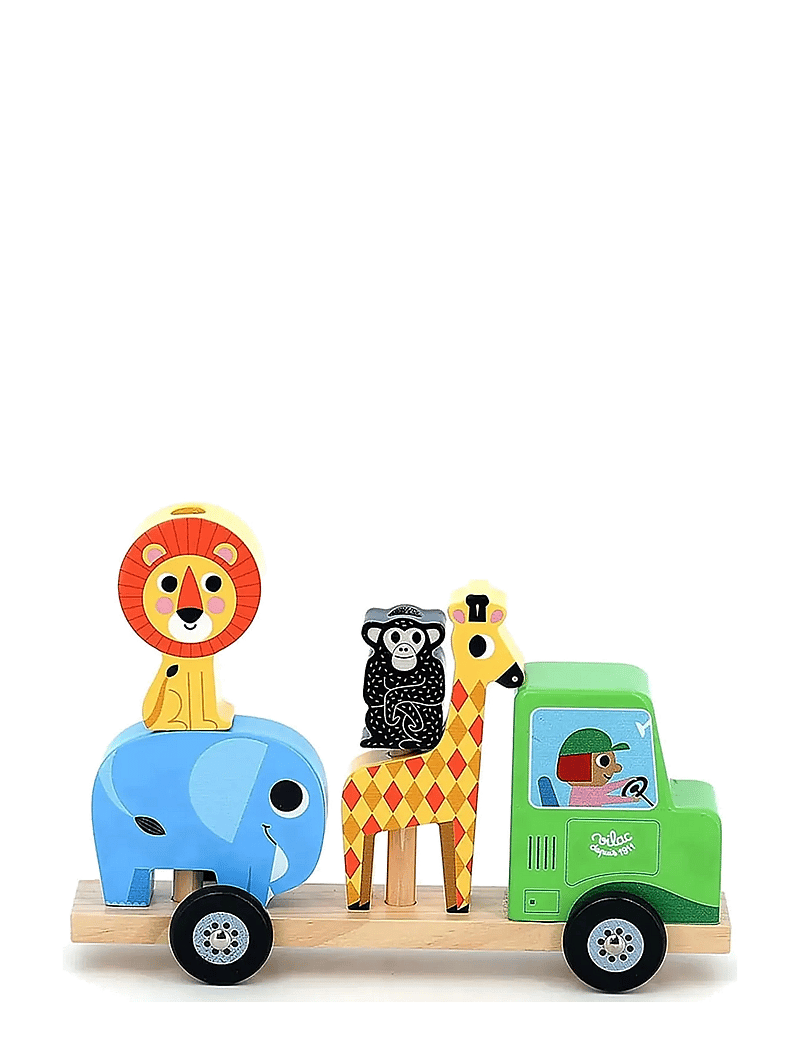 Vilac - Tractor with Trailer and Stacking Animals - torniklotsid - multi - 0