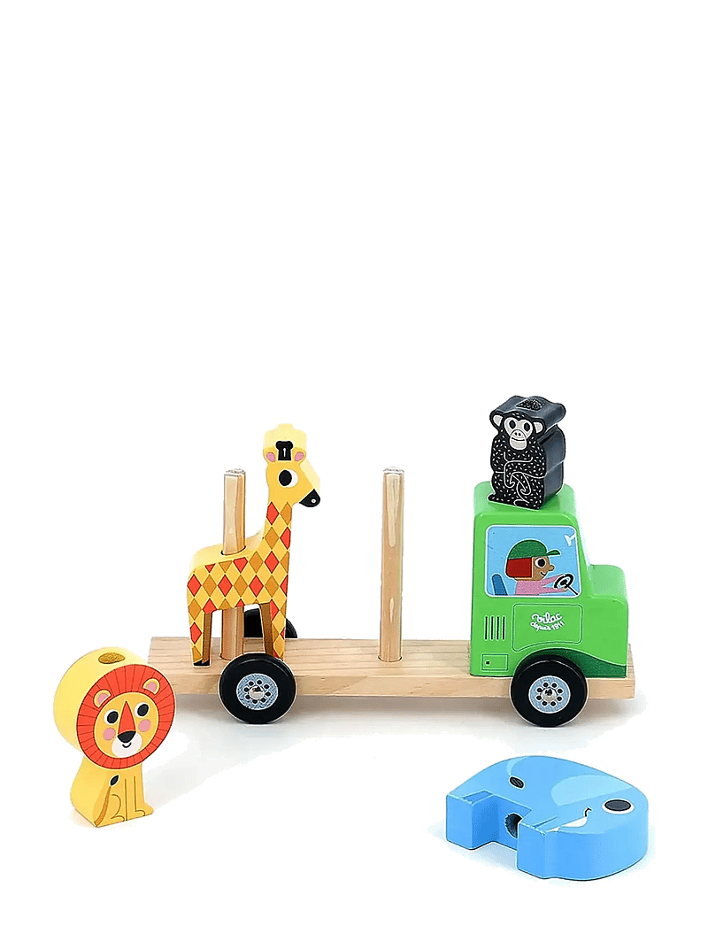 Vilac - Tractor with Trailer and Stacking Animals - torniklotsid - multi - 1