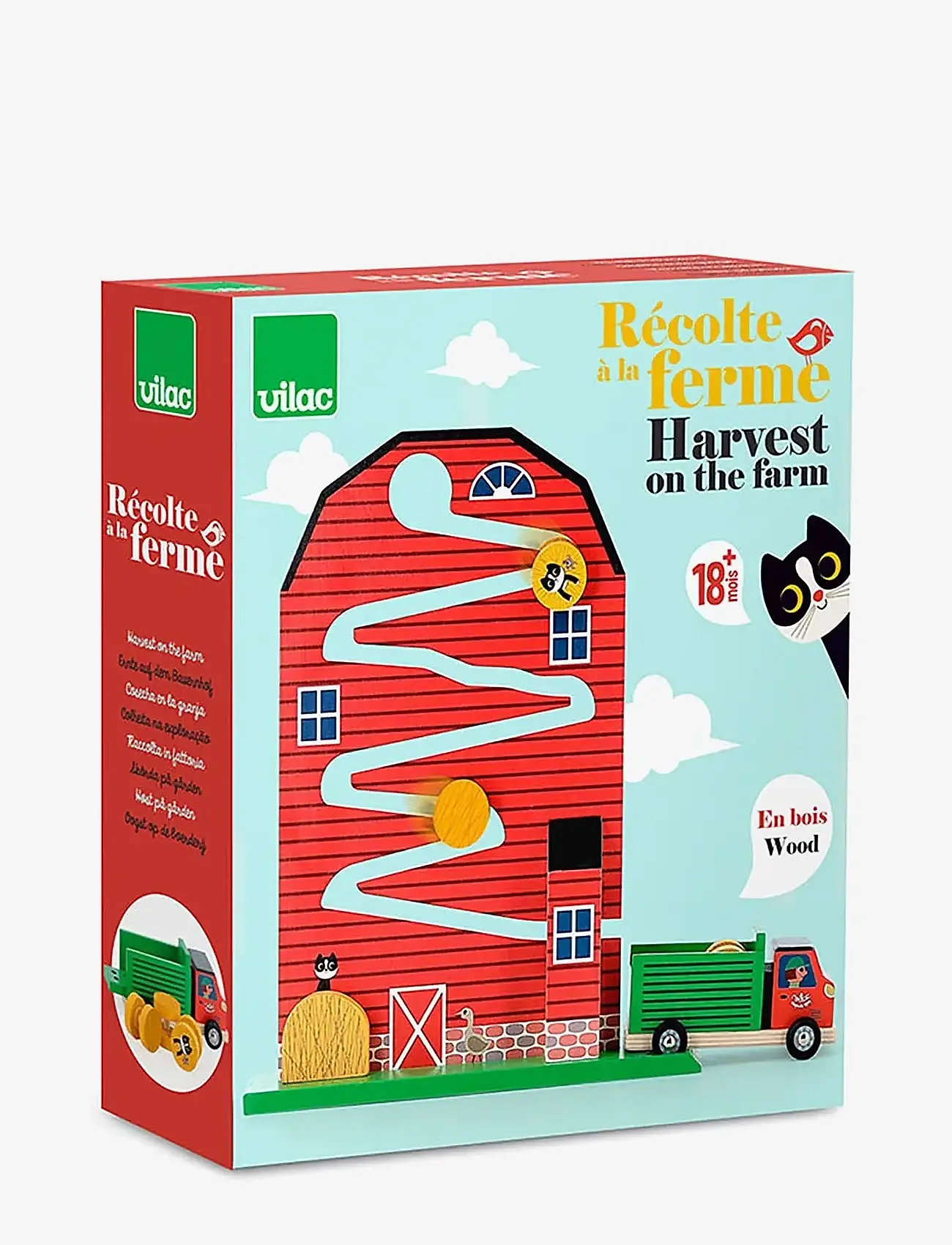 Vilac - Ball Track - Harvest on the Farm - kulebane - red - 1