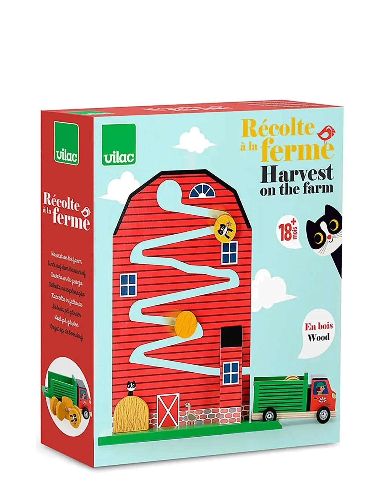Vilac - Ball Track - Harvest on the Farm - kulebane - red - 1