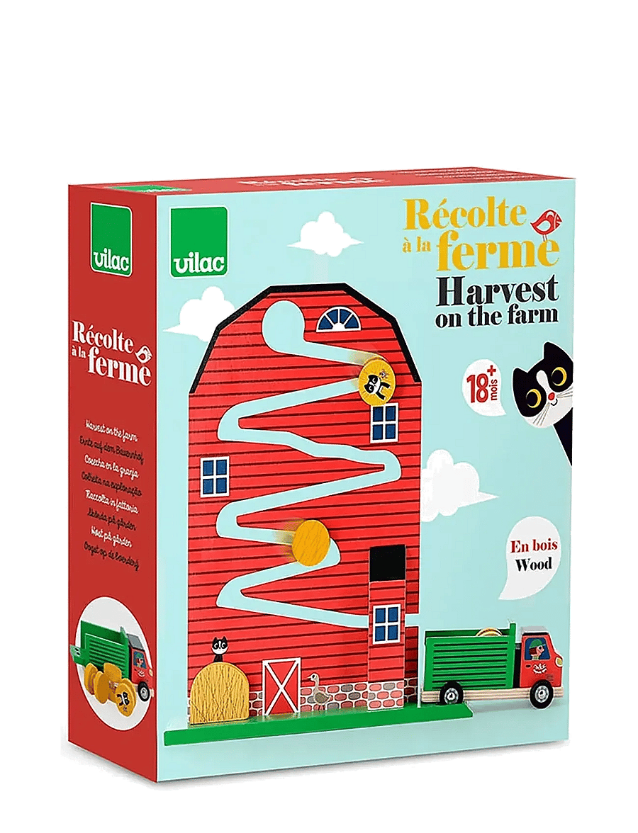 Vilac - Ball Track - Harvest on the Farm - pallirajad - red - 1