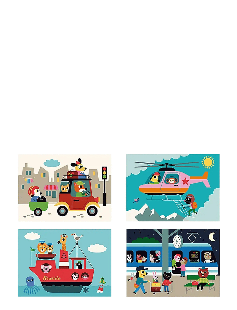 Vilac - Agamographic Puzzle 20 pcs - Transport - puidust pusled - multi - 0