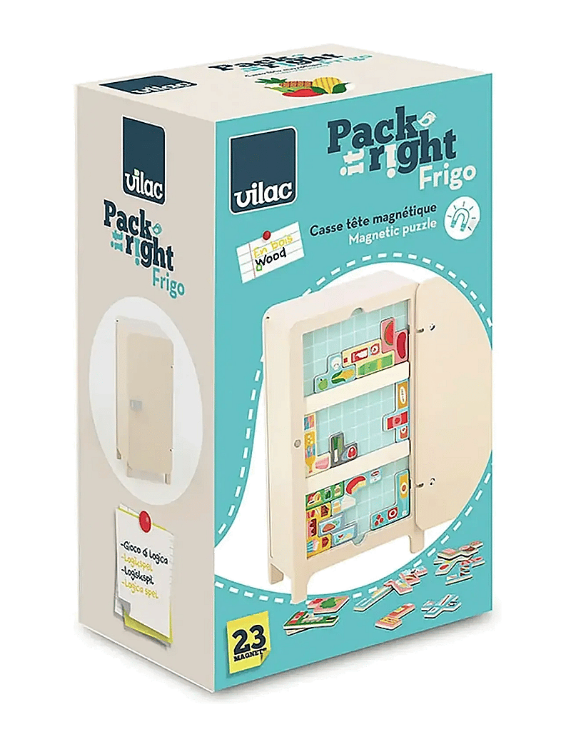 Vilac - Logic Game 21 pcs - Refrigerator by Ingela P Arrhenius - torniklotsid - multi - 1