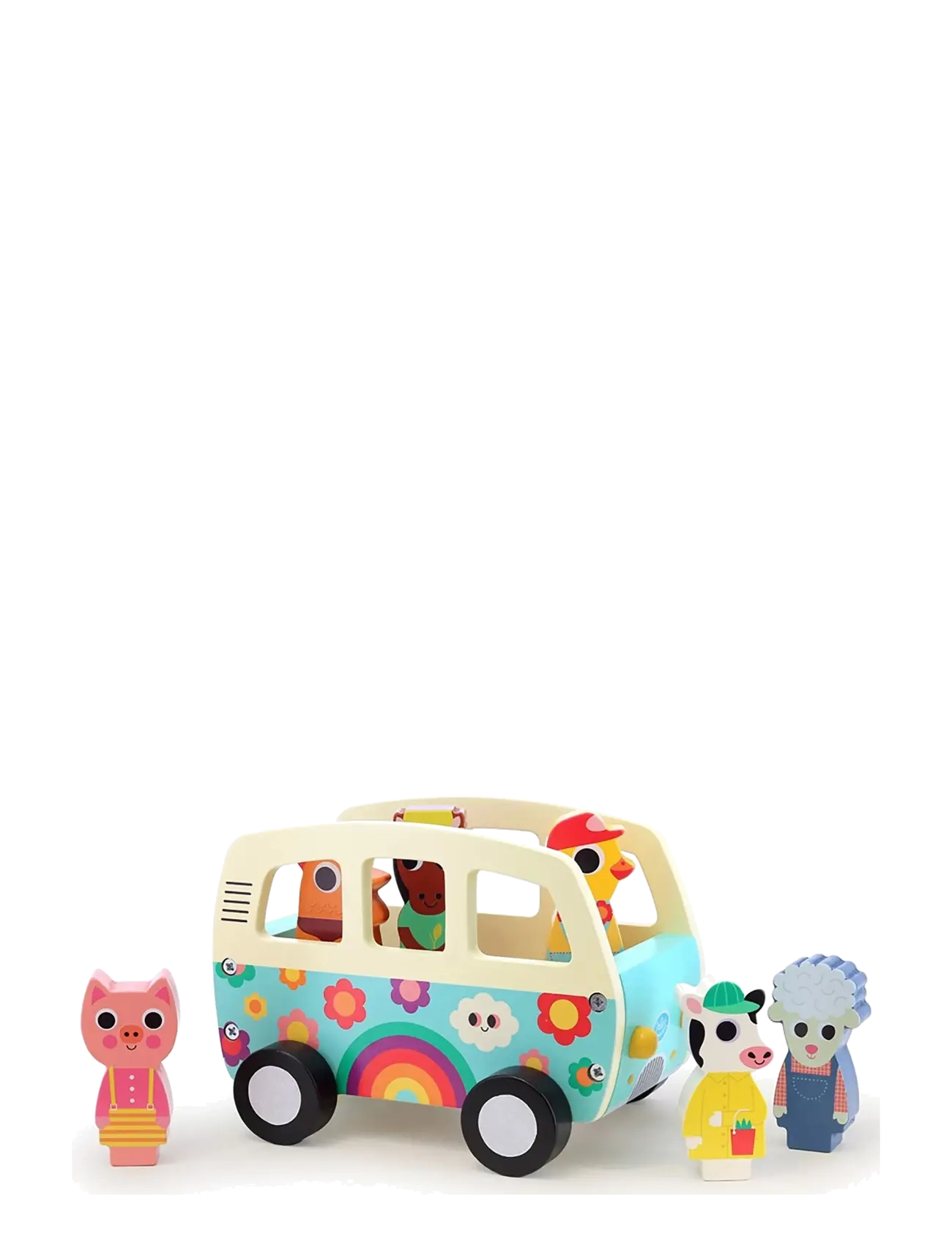 Vilac - Sound Van with 6 Animal Figures - mint - 2