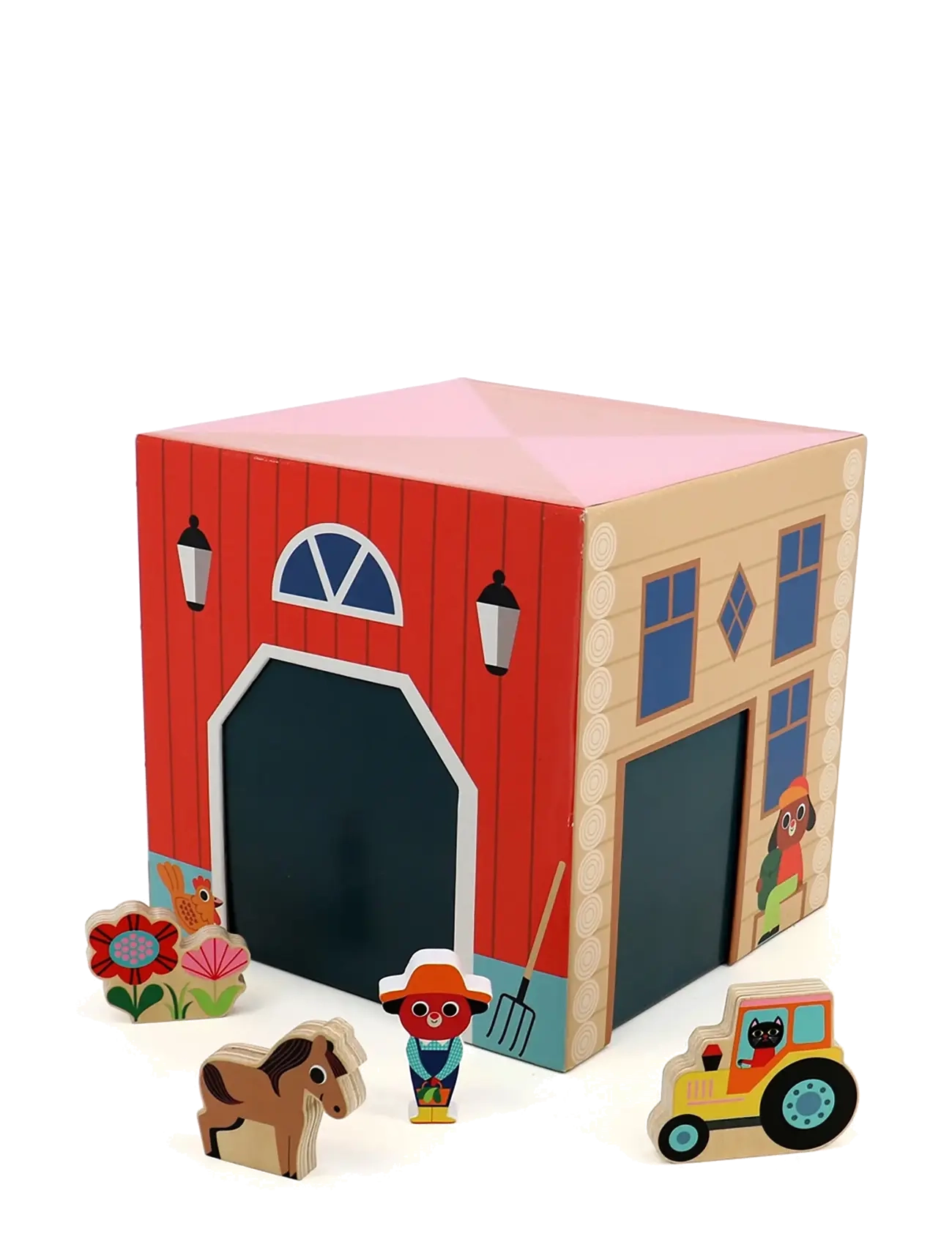 Vilac - Fold-out Playset - Countryside - mängukomplektid - multi - 2
