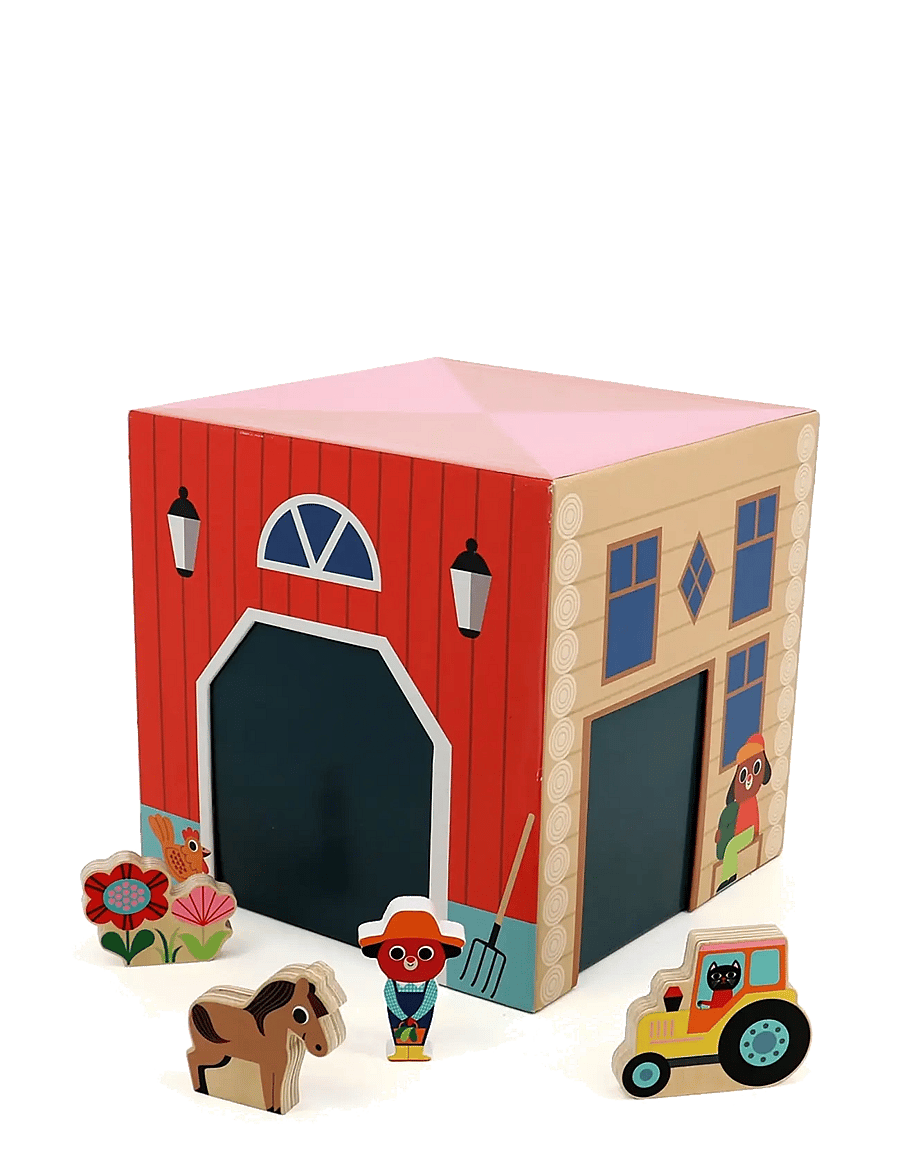 Vilac - Fold-out Playset - Countryside - mängukomplektid - multi - 2