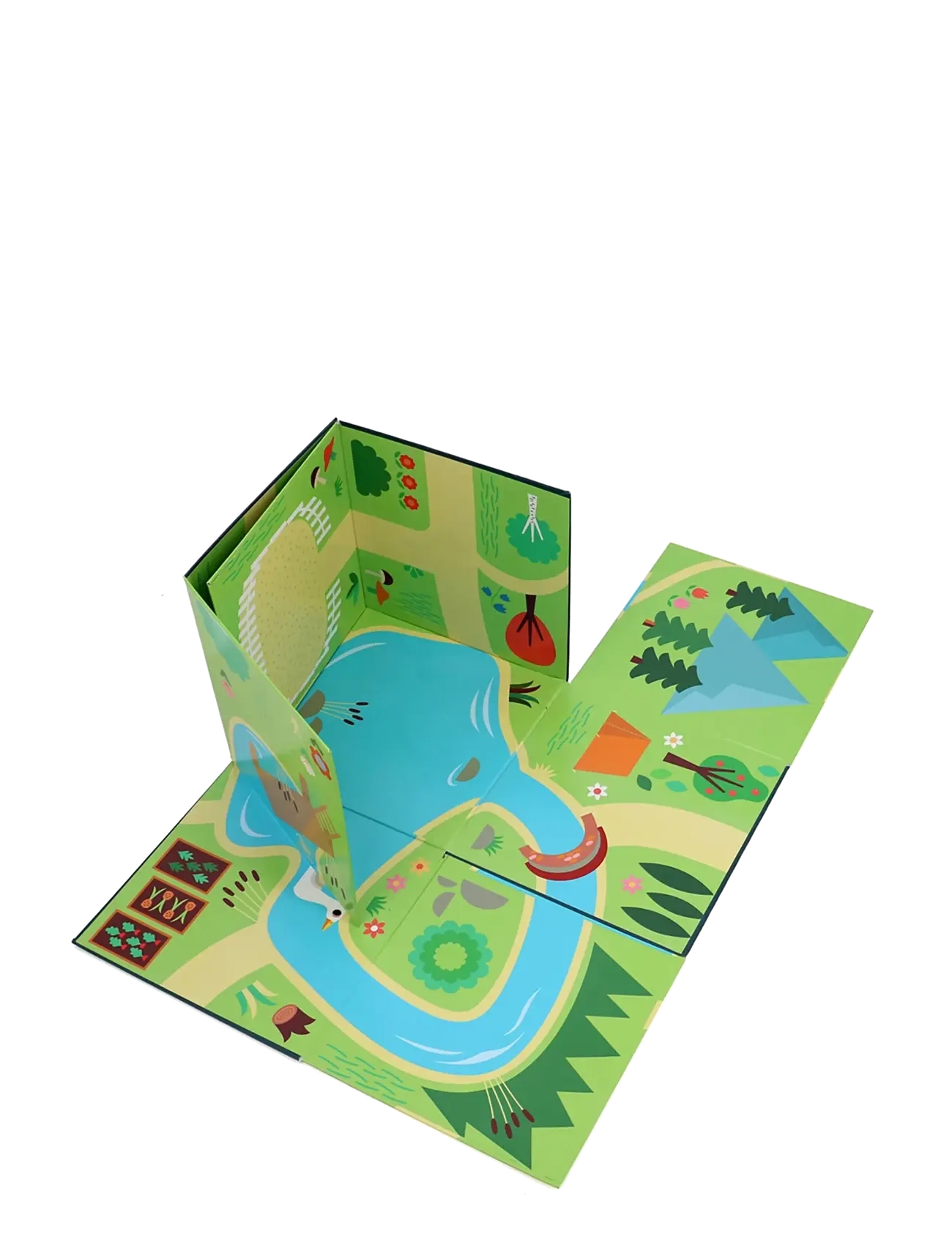 Vilac - Fold-out Playset - Countryside - mängukomplektid - multi - 4