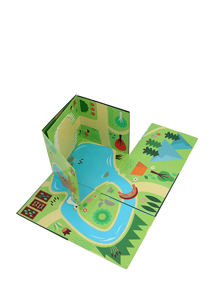 Vilac - Fold-out Playset - Countryside - mängukomplektid - multi - 4