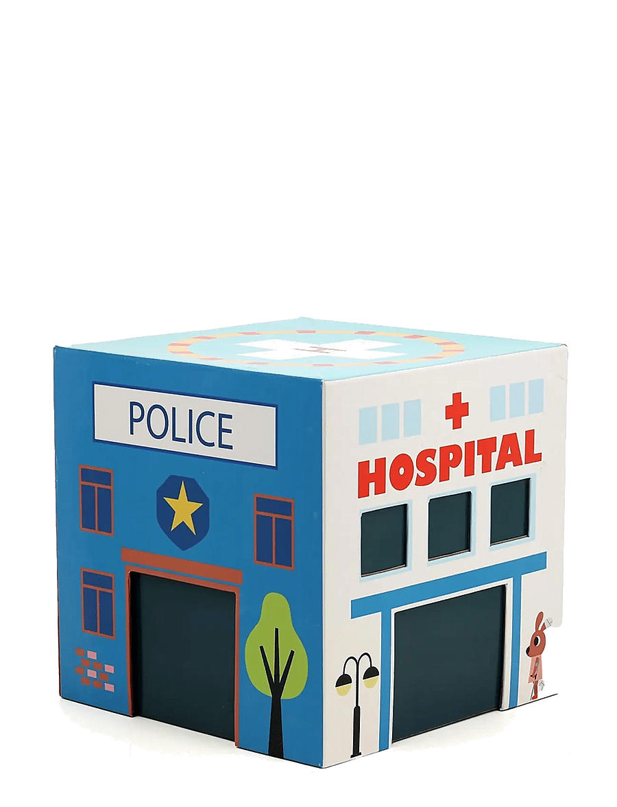 Vilac - Fold-out Playset - Rescue Services - mängukomplektid - multi - 3