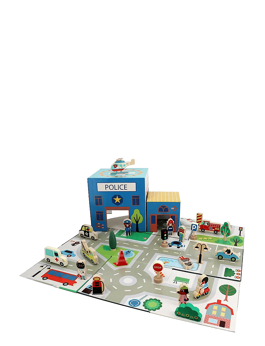 Vilac - Fold-out Playset - Rescue Services - mängukomplektid - multi - 4